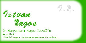 istvan magos business card